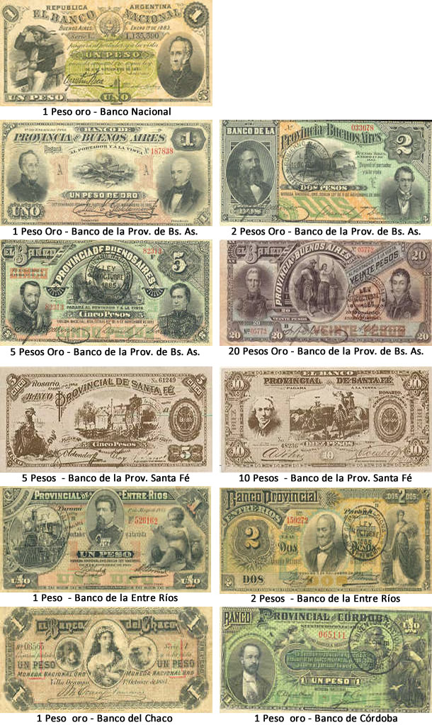 billetes provinciales